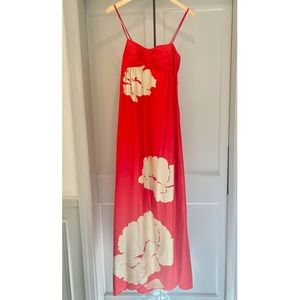 TIBI Silk Dress Size: 4 Color: Red